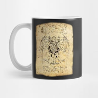 Vitruvian Cthulhu Mug